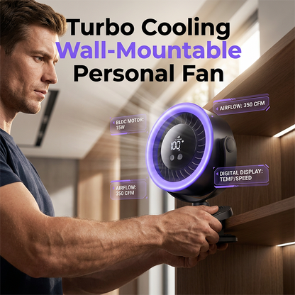 ❄️✨ Ventilateur personnel compact mural alimenté USB silencieux gain de place intérieur