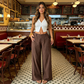 👖🔥 PROMO Pantalon femme taille haute jambe large confortable fluide cache les formes élégant quotidien ✨