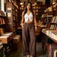 👖🔥 PROMO Pantalon femme taille haute jambe large confortable fluide cache les formes élégant quotidien ✨