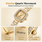📢📢50% DE RÉDUCTION !! ⏰Montre Bracelet Cordon Carré à Quartz pour Femme