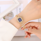 📢📢50% DE RÉDUCTION !! ⏰Montre Bracelet Cordon Carré à Quartz pour Femme