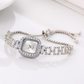 📢📢50% DE RÉDUCTION !! ⏰Montre Bracelet Cordon Carré à Quartz pour Femme