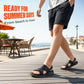 👡🔥 -50% Sandales cuir véritable homme 2 en 1 semelle souple confort plage et sortie estivale décontracté ✨
