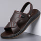👡🔥 -50% Sandales cuir véritable homme 2 en 1 semelle souple confort plage et sortie estivale décontracté ✨