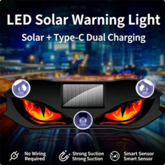 🚗🔥 Promo 2 achetés 1 offert ! Feu avertisseur solaire LED auto étanche 4 modes sécurité panne camping chantier ✨