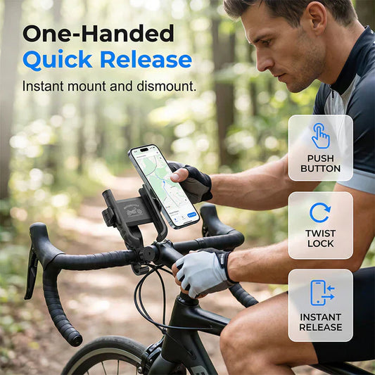 🎉 Meilleure vente de 2026 – Plus de 42 000 unités vendues ! 🚴‍♂️ Support de téléphone à fixation rapide pour vélo 📱