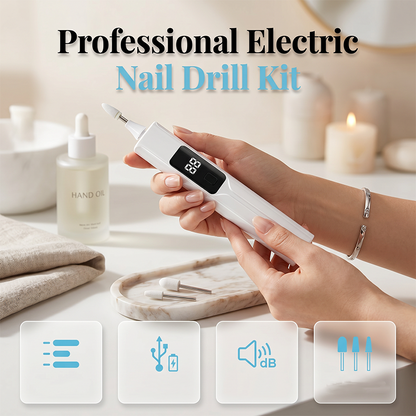 📢📢50% DE RÉDUCTION !! ⏰Kit Perceuse à Ongles Électrique Professionnel – Têtes Interchangeables, Écran LED & Design Ergonomique.