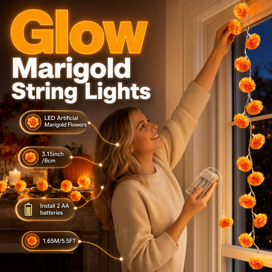 🌼✨🏡 Offre limitée à moitié prix ! Guirlandes lumineuses LED imitation souci 🌙🌸