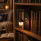 🏙️💡 Serre-livres lampe rétro lampadaire miniature, décoration de bureau lumineuse style vintage pour bibliothèque ✨