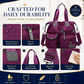 👜💧 Sac fourre-tout femme imperméable grande capacité, pratique pour shopping, travail et sortie quotidienne ✨