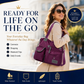 👜💧 Sac fourre-tout femme imperméable grande capacité, pratique pour shopping, travail et sortie quotidienne ✨