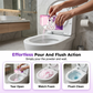 🚽✨ Poudre nettoyante moussante automatique pour cuvette WC, élimine calcaire et mauvaises odeurs sans frotter ✨
