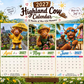 🔥‑50% OFFRE LIMITÉE 🐮 Calendrier mural 2027 Highland Cow humoristique, format A4, déco murale originale 🗓️✨