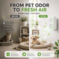 🔌🍃 Purificateur compact à ions négatifs | Design prise murale plug-and-play, assainit l’air sans filtre compliqué pour petits espaces ✅
