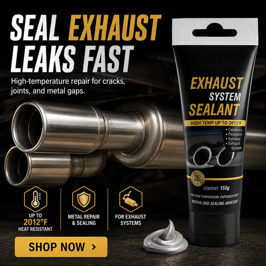 🔥🚗 Mastic réparation échappement haute température, résiste à la chaleur, colmate les fissures des tuyaux auto ✨