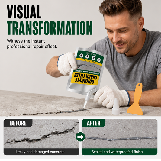 🏠💧 Mastic étanche pour béton, comble toutes fissures, imperméable longue durée pour terrasse, mur et sol ✨