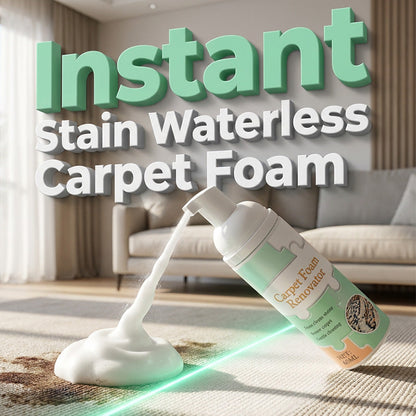 Détachant moussant pour moquette sans eau, avec serviett