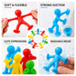 🔥‑50% PROMO ÉCLAIR🧸 Mini‑jouets personnages à ventouse colorés, jeu amusant, adhère aux surfaces lisses pour enfants ✨🎉