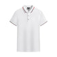 👕✨ T-shirt homme col contrasté revers imprimé, coupe confortable style décontracté tendance pour tous les jours