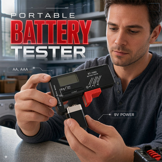 🔋📟 Testeur de batterie numérique universel, mesure précise pour auto, moto et appareils électroniques ✨