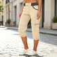 🔥‑50% OFFRE LIMITÉE👖 Pantalon capri cargo femme taille haute, poches pratiques, coupe confortable tendance été ✨