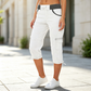 🔥‑50% OFFRE LIMITÉE👖 Pantalon capri cargo femme taille haute, poches pratiques, coupe confortable tendance été ✨
