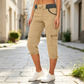 🔥‑50% OFFRE LIMITÉE👖 Pantalon capri cargo femme taille haute, poches pratiques, coupe confortable tendance été ✨