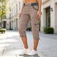 🔥‑50% OFFRE LIMITÉE👖 Pantalon capri cargo femme taille haute, poches pratiques, coupe confortable tendance été ✨