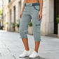🔥‑50% OFFRE LIMITÉE👖 Pantalon capri cargo femme taille haute, poches pratiques, coupe confortable tendance été ✨