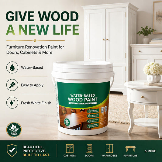 🪵✨ Peinture à l’eau pour bois à séchage rapide, sans odeur, rénove facilement vos meubles et ouvrages en bois