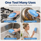 🍳🧽 Brosse de nettoyage cuisine avec distributeur de savon intégré, anti‑graisse pratique