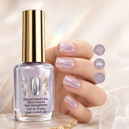 📢📢49 % DE RÉDUCTION !! ⏰Renforçateur d'ongles « Lilac Glossy Mirror »