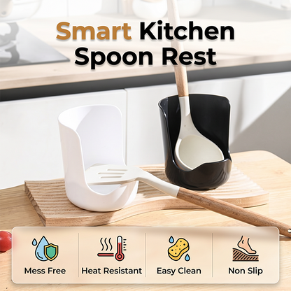 🔥‑50% OFFRE LIMITÉE 🍳 Porte‑couvercle repose‑cuillère multifonction, rangement pratique pour cuisine, évite les éclaboussures ✨