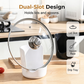 🔥‑50% OFFRE LIMITÉE 🍳 Porte‑couvercle repose‑cuillère multifonction, rangement pratique pour cuisine, évite les éclaboussures ✨