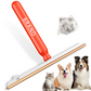 🐶Outil anti‑poils d’animaux à manche long ✨Grattage efficace tapis, moquettes et sièges auto 🧹