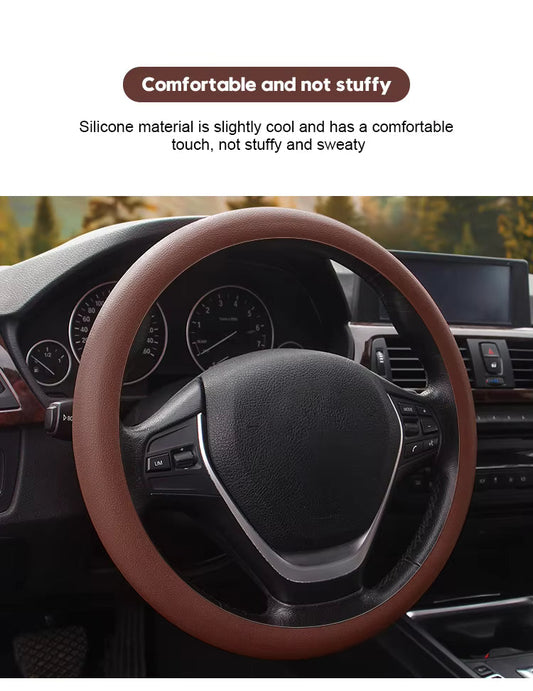🔥-50% Housse volant silicone❄️☀️ Toutes saisons, antidérapante & facile à installer pour voiture