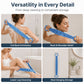 🛁Brosse de dos en silicone longue 70 cm, gommage et massage, nettoyage facile sans effort✨