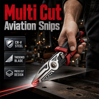 ✂️Cisailles à tôle multifonctions industrielles, coupe sertissage dénudage fil, poignée ergonomique antidérapante🔧