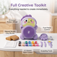 📢📢 50% de réduction ! ⏰🎡Tour à poterie électrique pour enfants, kit argile DIY, activité créative manuelle pour les petits✨