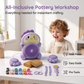 📢📢 50% de réduction ! ⏰🎡Tour à poterie électrique pour enfants, kit argile DIY, activité créative manuelle pour les petits✨