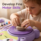 📢📢 50% de réduction ! ⏰🎡Tour à poterie électrique pour enfants, kit argile DIY, activité créative manuelle pour les petits✨