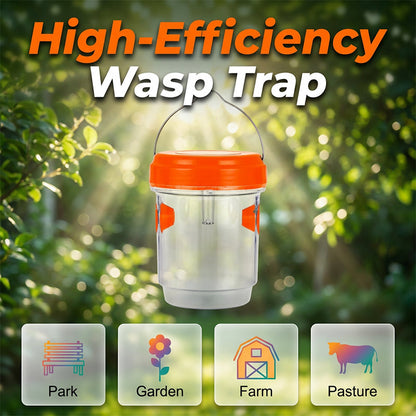 🔥‑50% MAINTENANT 🪤 Piège solaire guêpes & abeilles anti‑échappement, résistant intempéries, à suspendre jardin 🐝🌳