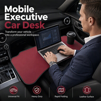 🔥‑50% OFFRE LIMITÉE🚗 Plateau rabattable pour ordinateur portable en voiture, bureau compact pour travailler au volant 💻✨