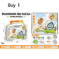 ✨PROMO FLASH‑50%🧩 Puzzle à piquets champignons 3D, jouet éducatif créatif, développe coordination et réflexion des tout‑petits 🍄💫