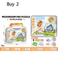 ✨PROMO FLASH‑50%🧩 Puzzle à piquets champignons 3D, jouet éducatif créatif, développe coordination et réflexion des tout‑petits 🍄💫