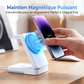 🔥‑50% PROMO FLASH🔋 Support de charge magnétique pliable 3‑en‑1, charge téléphone montre écouteurs, bureau voyage 📱⌚🎧