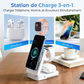 🔥‑50% PROMO FLASH🔋 Support de charge magnétique pliable 3‑en‑1, charge téléphone montre écouteurs, bureau voyage 📱⌚🎧