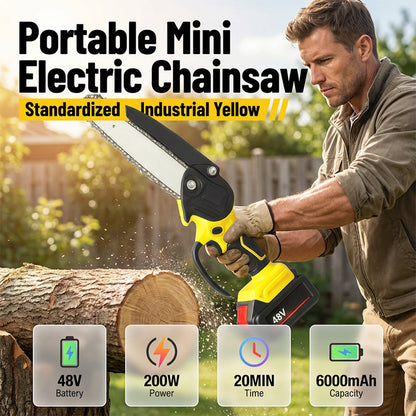 🔥‑50% PROMO FLASH🪚 Mini‑scie électrique sans fil ergonomique, verrouillage sécurité, outil de coupe bois pour bricolage ✨🔧