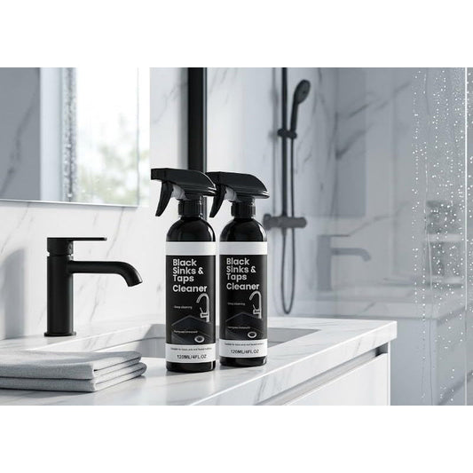 🔥‑50% PROMO FLASH🚿 Nettoyant anti‑tartre pour robinets noirs, dissout calcaire, sans rayure, protection longue durée ✨💧