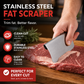 🔥‑50% PROMO FLASH🍖 Grattoir à viande incurvé ergonomique, prise en main confortable, décolle facilement la viande des os ✨🔪